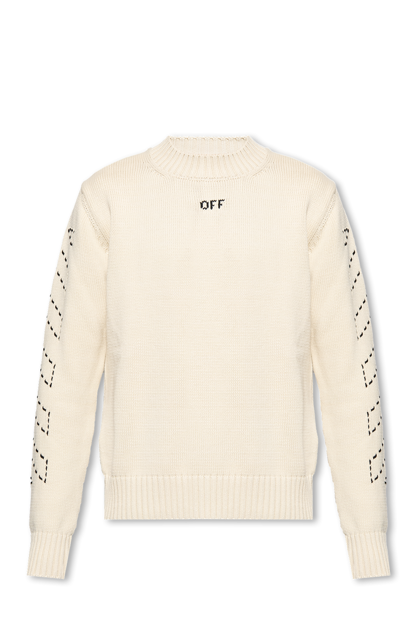 Off deals white sweater